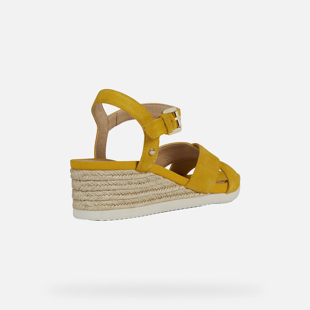 Sandales Geox Ischia - Jaune - Femme 498723-PTS